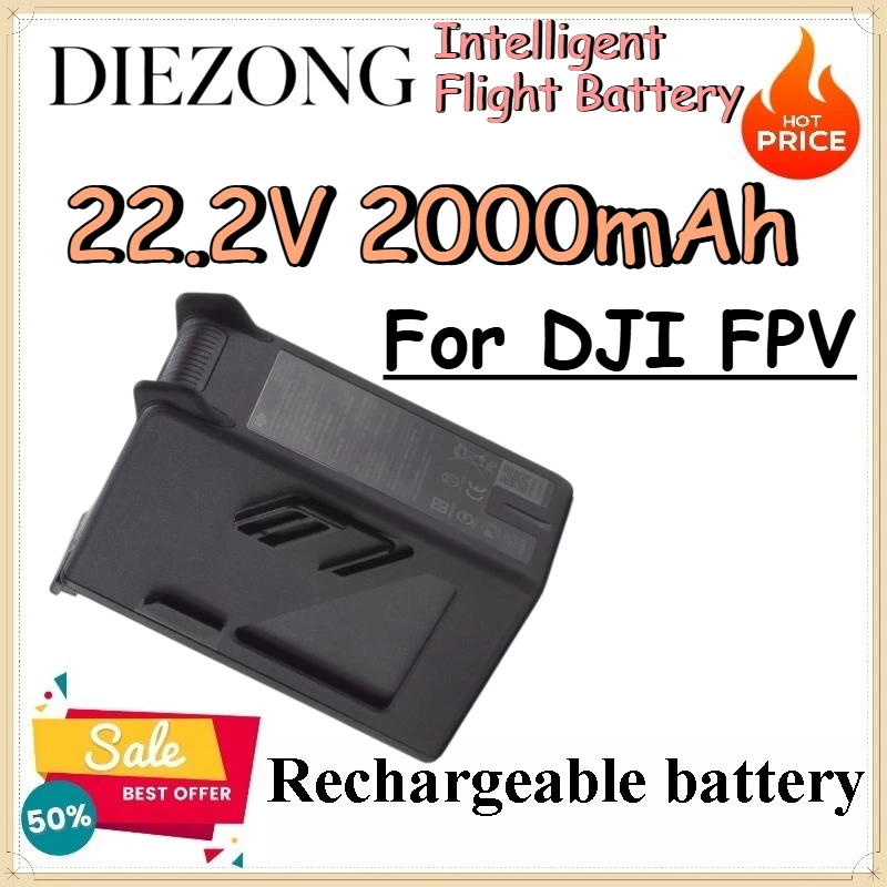 22.2V 2000mAh Intelligent Flight Battery for DJI FPV Replacement Lithium Batteries for Drones
