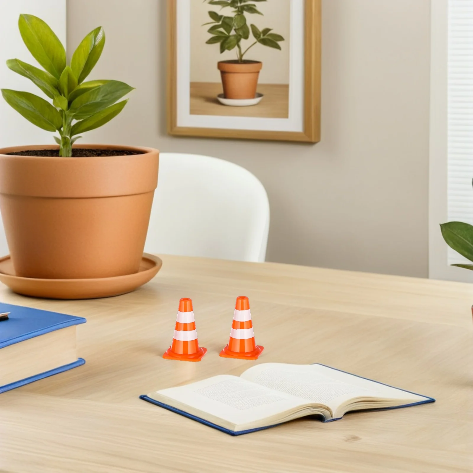 

60 Pcs Model Traffic Cones Mini Plastic Training Miniature Barrier Toy Construction Shaped Toys