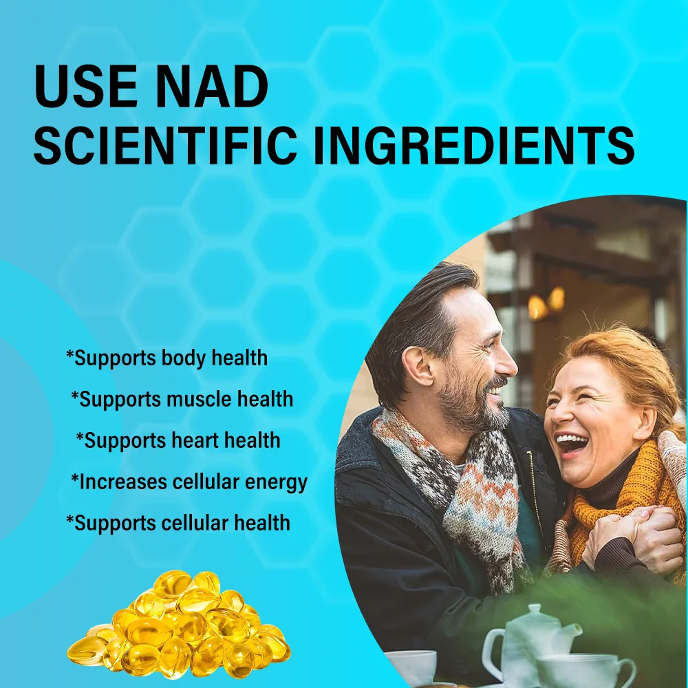 1500 ملغ-NAD+ مكمل مع ريسفيراترول لدعم الصحة الخلوية وتعزيز القدرة على التحمل ومحاربة الشيخوخة - كبسولات قوية إضافية
