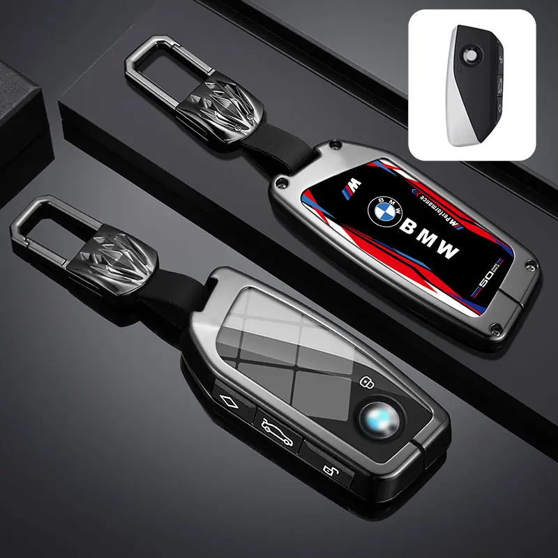

Car Key Case Cover Protector Shell For BMW i7 X7 G07 LCI iX I20 X1 U11 7 Series G70 G09 XM U06 G81 M3 2023 Keyless Accessories