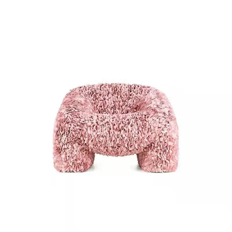 

Nordic art petal chair designer creative fashion handmade pink special-shaped leisure chair model room home sofa
