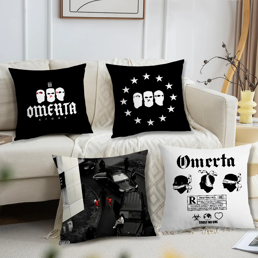 Comfortable soft Pillow Omerta Case for Sofa Living Room Home office M-Maes Decor and Singer Protective Covers