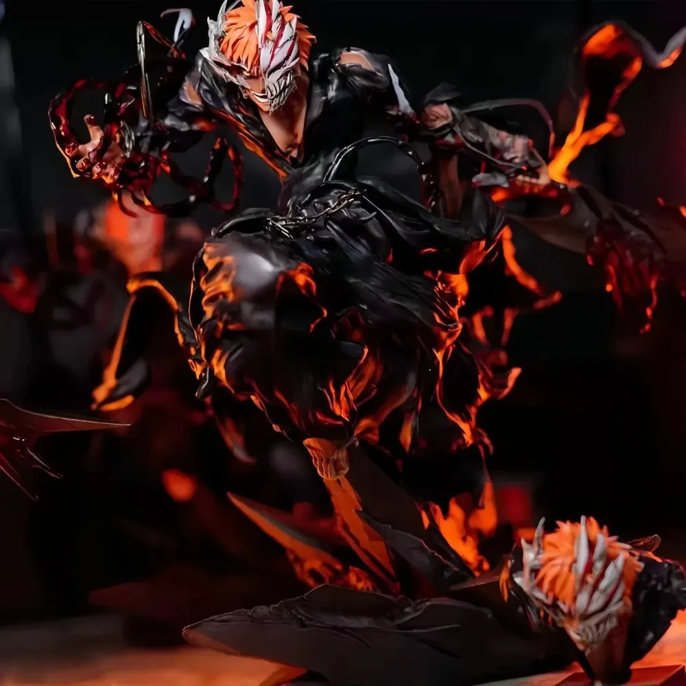 بليتش برمجة كوروساكي الشكل 22 سنتيمتر 1/6 مقياس بولي كلوريد الفينيل أنيمي تمثال ثابت مصباح ليد حتى عيون تحصيل عرض سطح المكتب هدية مزخرفة