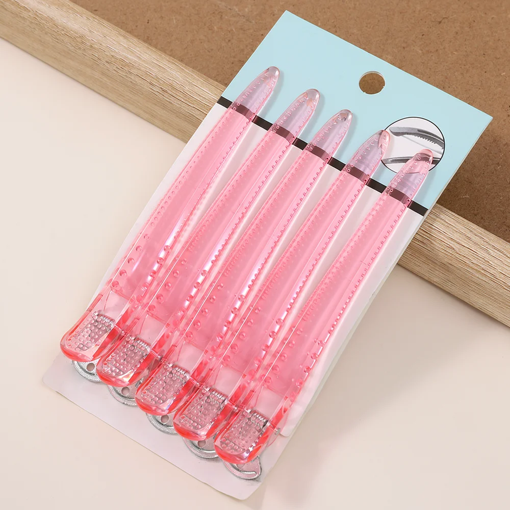 Professional Hairdressing Clamps For Salon Styling Stainless Steel Sectioning Clips For Precise Hair Dyeing And Cutting