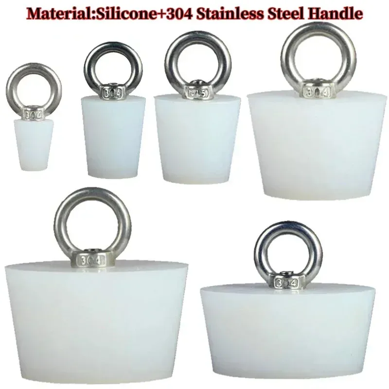 

Odor Proof Silicone Drain Stopper with Handle for Easy Cleaning and Tight Seal in Kitchen Bathroom Sink Bathtub Use