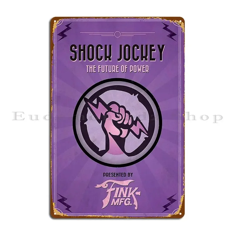 Shock Jockey Edeas Metal Sign Create Living Room Customize Bar Cave Living Room Tin Sign Poster