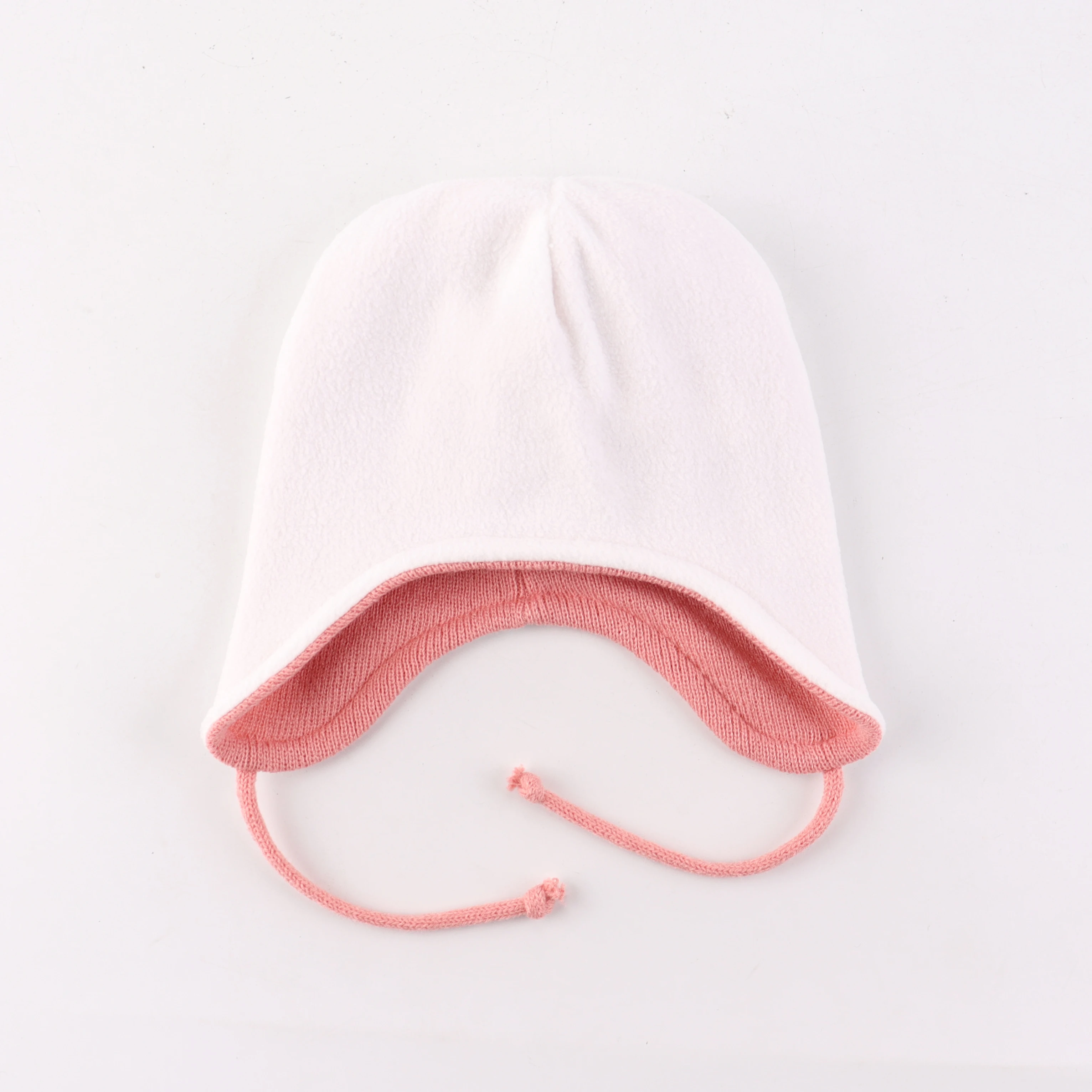 Gorro de invierno para bebé con orejeras, gorro con orejas de conejo para niños y niñas, gorro de punto con forro polar cálido para niños