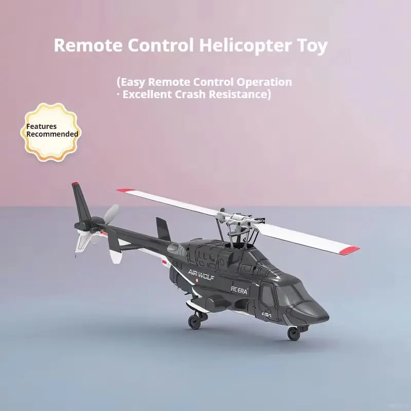 2025 NEW Small Airwolf A61 Air Pressure Fixed-Height RC ERA Remote Control Helicopter Model Aircraft Four-Channel Children'S Toy