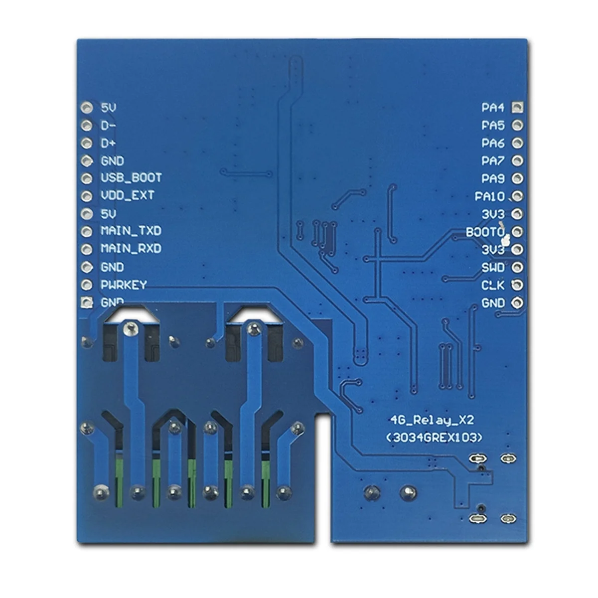 Durevole DC 5V STM32 4G Scheda di sviluppo relè relè a doppia via in rete Modulo AIR780E integrato Porta I/O Scheda di sviluppo STM32
