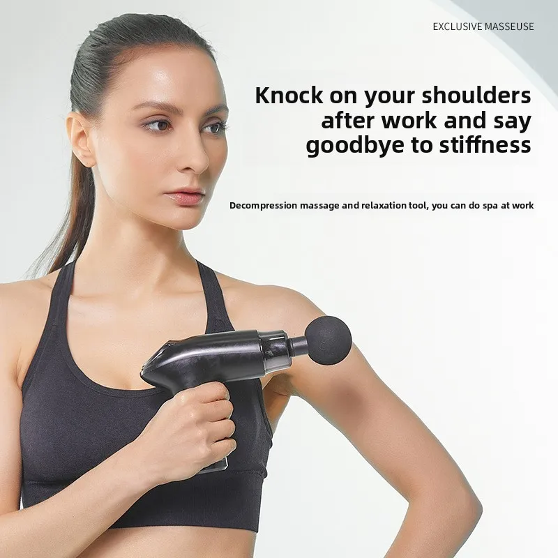 المحمولة Fitn العضلات الاسترخاء اللفافة بندقية Ne مدلك عالية التردد محرك Bru أكثر من.2 كجم ss الوزن المواد الأخرى #3