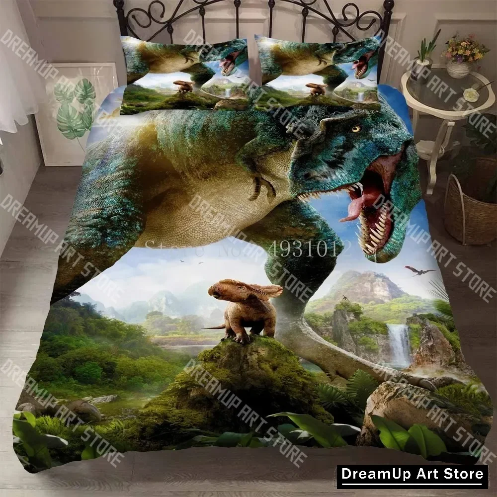 2026 Admire Jurassic Park Dinosaur Cartoon Duvet Cover Set HD Comforter Cover For Kids Bedding Sets Bedclothes Bedroom Decor