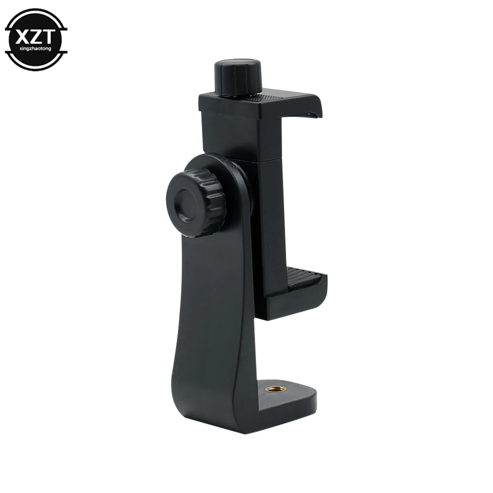 Live Broadcast Mobile Phone Clip Tripod Clips Horizontal And Vertical Self-timer Pole Triangle Bracket Fixed 360 ° Rotary