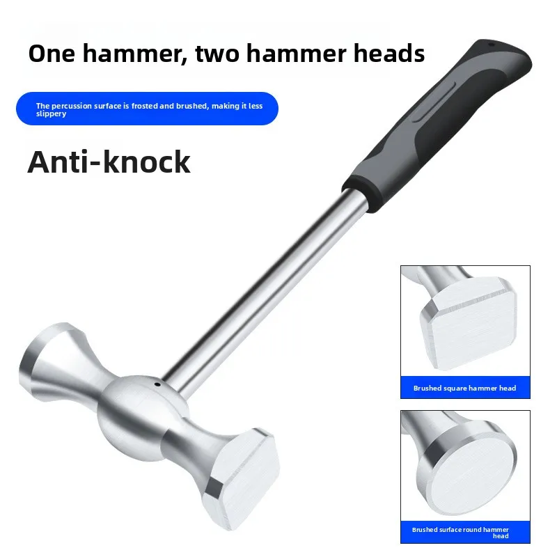Ferramenta de martelo de corpo de alumínio resistente para reparo de amassados e modelagem de chapa metálica ferramenta manual de grau profissional