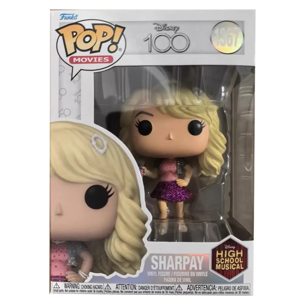 Nuevos Funkos de Películas de Disney, 100 Años de Disney, High School Musical, Sharpay # 1367 Figuras de Acción de Vinilo Pops, Juguetes, Muñecas, Regalos para Niños