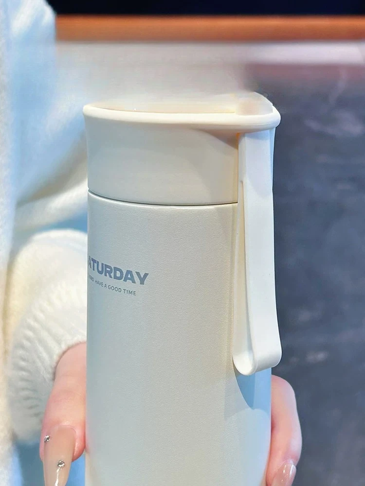 PYH simple thermos cup for students to school tea separation tea cup portable high-value straight cup 2