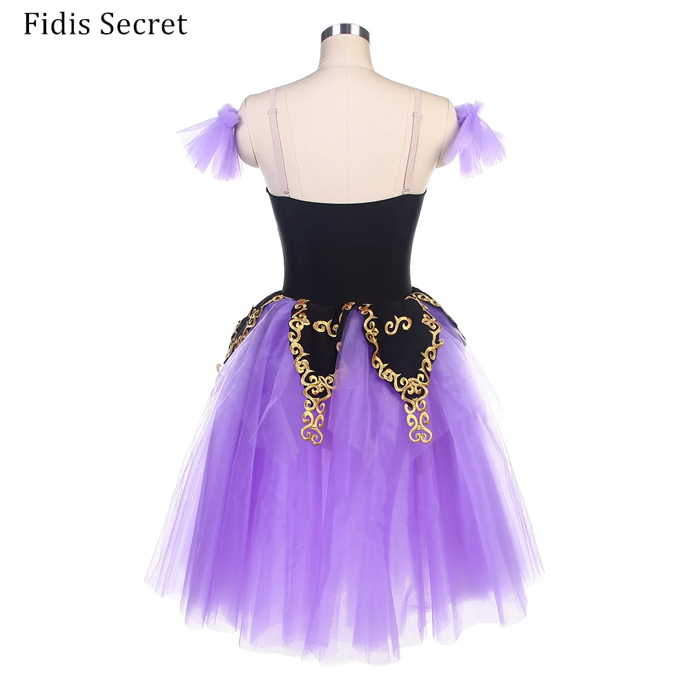 Women Sugar Plum Fairy Lilac Romantic Ballet Tutu Stage Wear,Girls Ballerina Flower Fairy Princess Performance Dance Costumes