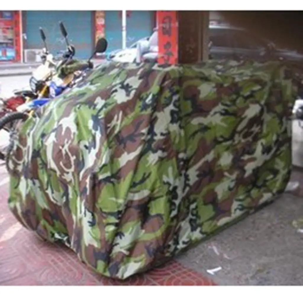 Quad / ATV Tarpaulin Vehicle Cover Outdoor Motorcycle Weather Cover, Size: M to
