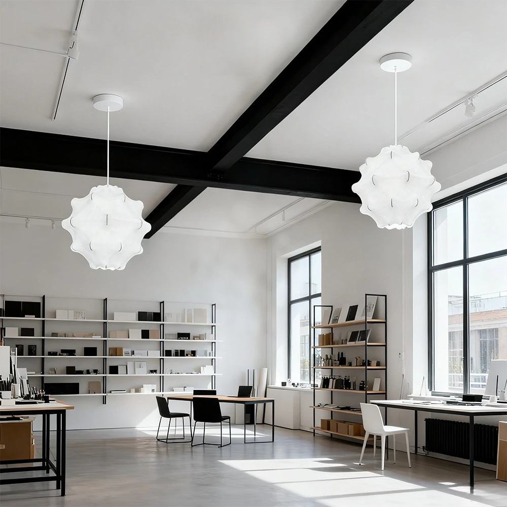 

JOYINLED Italian Silk LED Chandelier Modern Pendant Living Room High-end Bedroom Restaurant Japandi Style Chandeliers 50/60CM