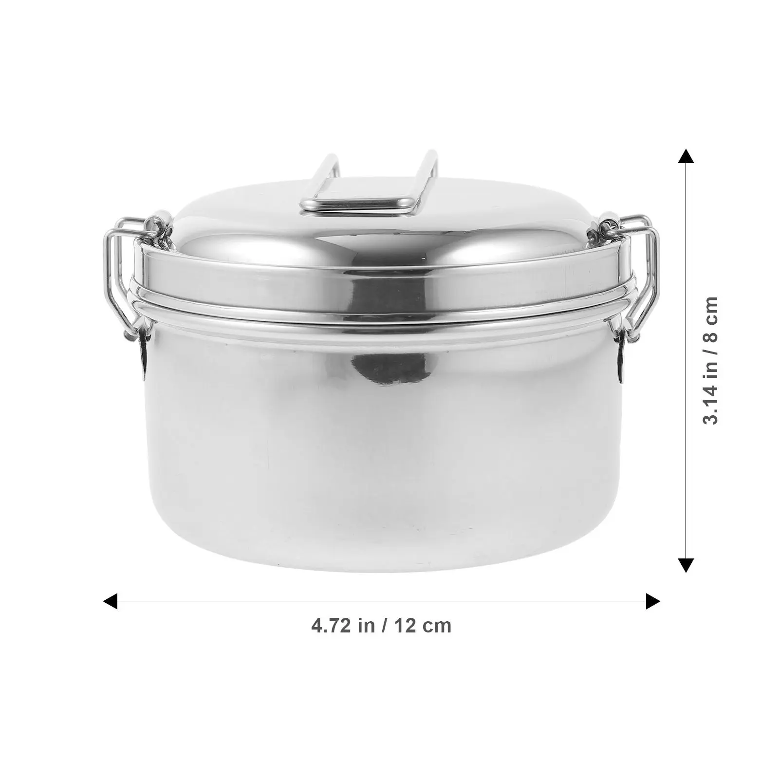 Stainless Steel Bento Lunch Box Set Sealed Lightweight Compact Food Container for Travel Outdoor Meals