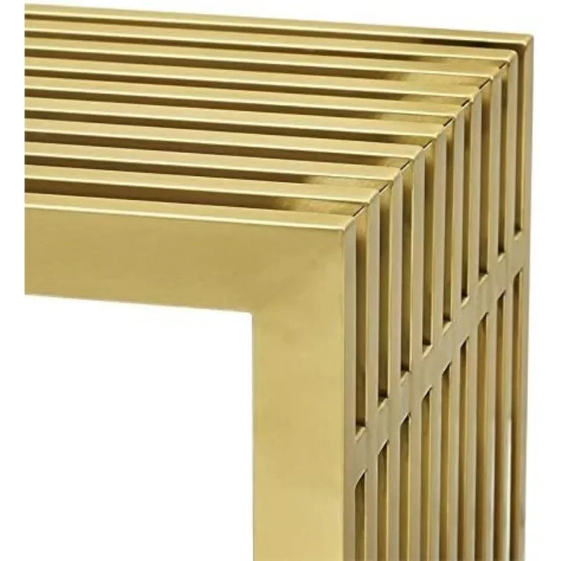 Contemporary Modern Gold Stainless Steel Console Table Living Room, Lounge Area, Reception Room