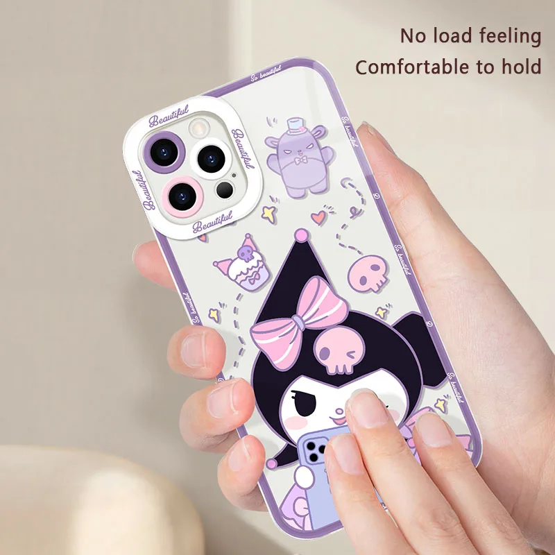 Sanrio HelloKitty Rabbit Case For Xiaomi Redmi Note 12 4G 5G Turbo 11 Pro Plus 12S 11S 10S 9S 10 8 7 6 9 10C K60 K60E Soft Cover