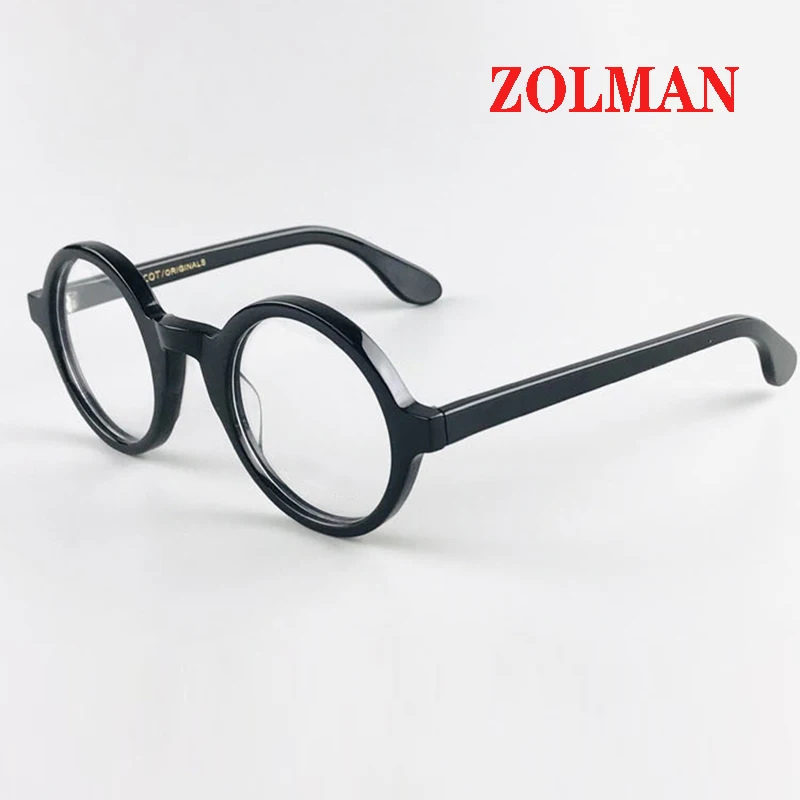 

Optical Eyeglasses Frame Men Women With Case&Box Vintage Round Johnny Depp Computer Glasses Spectacle Frame Male Clear Lens