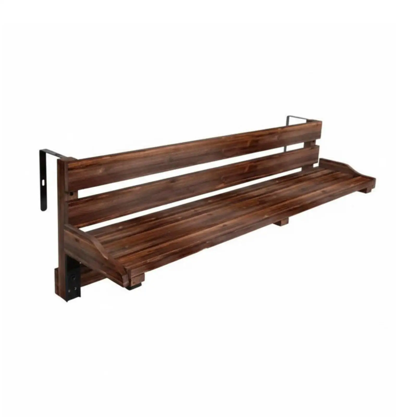 Wooden Foldable Balcony Desk Folding Wall Table Suspended Adjustable Desk for Efficient Home Study and Leisure