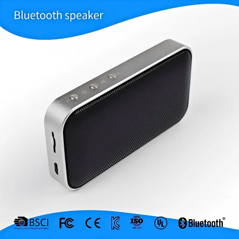 Portable Bluetooth Speaker, 5W Mini Metal Wireless Speaker with Deep Bass, Handsfree Pocket Speaker for Outdoor Sports, Running