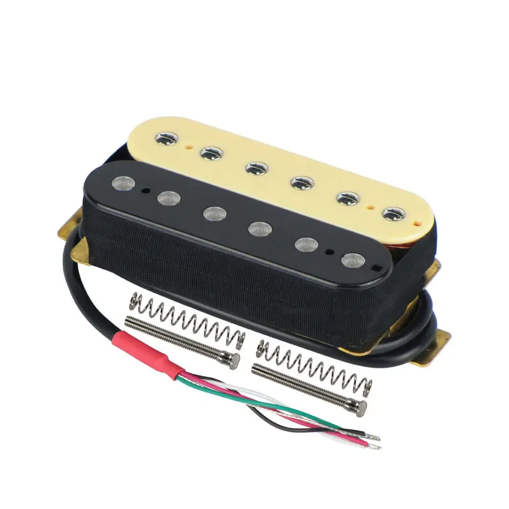 Zebra Humbucker Electric Guitar Pickup Set Double Coil Neck Bridge Pickups 7-8K Ohm 14-15K Ohm for Enhanced Sound Quality