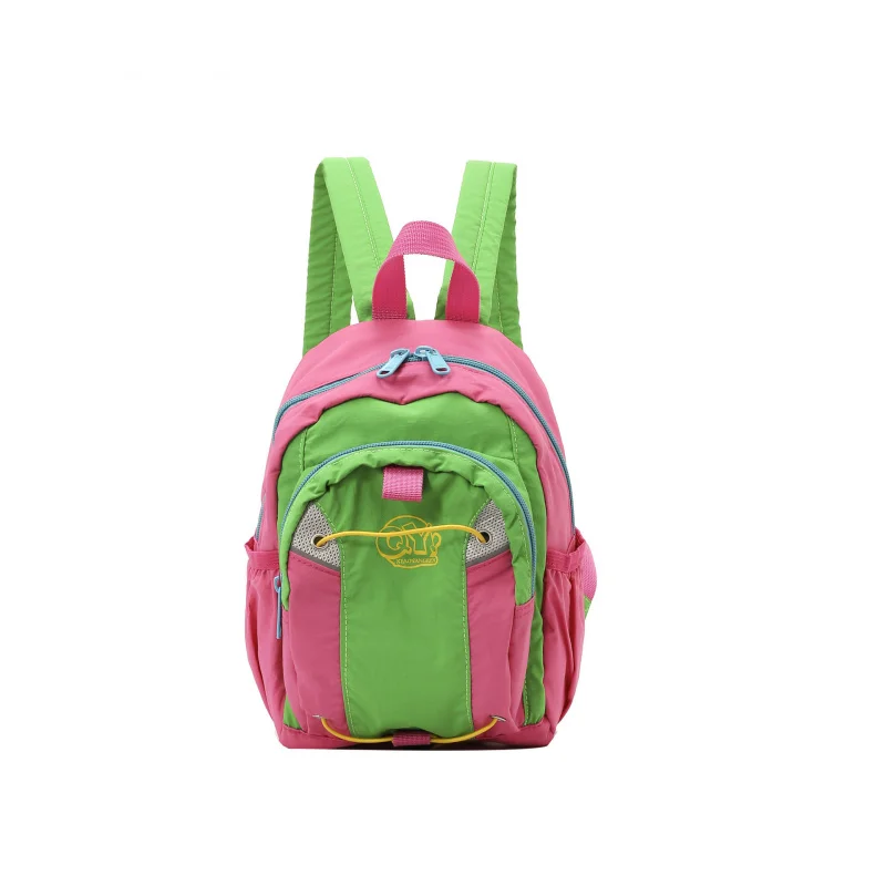 Women's dopamine color-blocking high-appearance small backpack, student schoolbag, lightweight and burden-reducing outdoor leisu