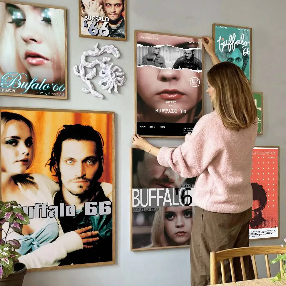 Buffalo 66 Classic Movie DIY Sticky Poster Waterproof Paper Sticker Coffee House Bar Home Decor