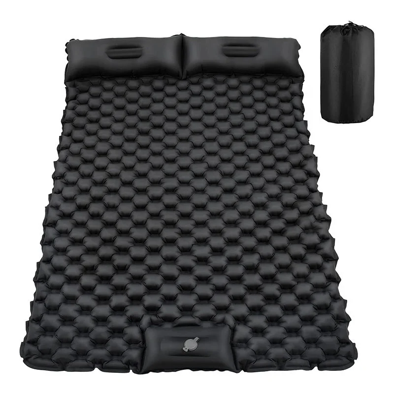 

Double Sleeping Pad Mat for Camping Self-Inflating Camping Pads Pump, Pillow, Waterproof Camping Mattress 2 Person