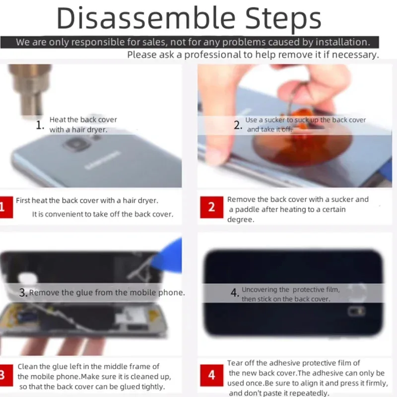 غطاء زجاجي خلفي غطاء خلفي أسود لهاتف HTC Desire 20 20 Plus 20 Plus D20 D20Pro D20Plus غطاء خلفي للهاتف //////////////