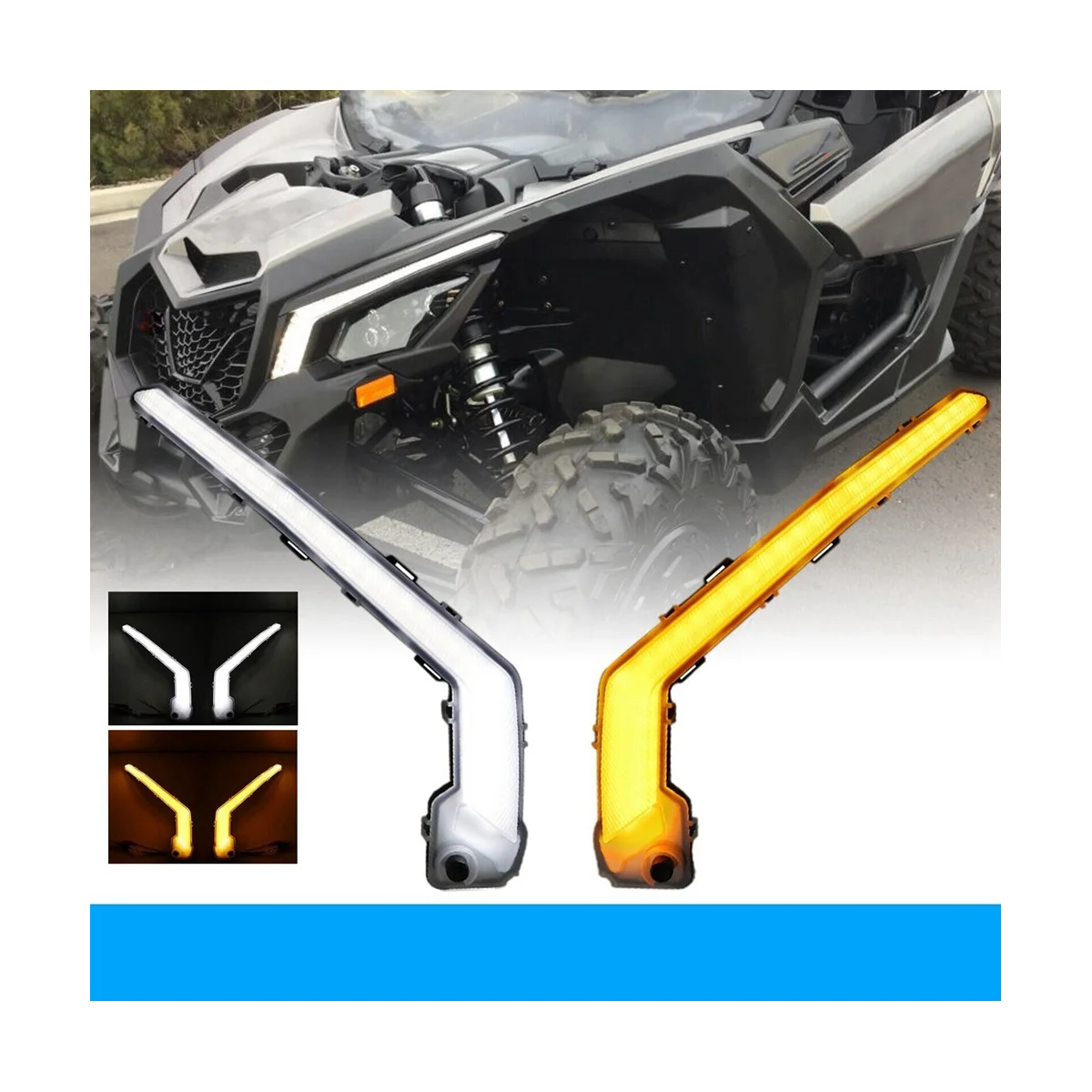 UTV LED Amber Turn Signal Lights for Can-Am Maverick XDS 2017 2018