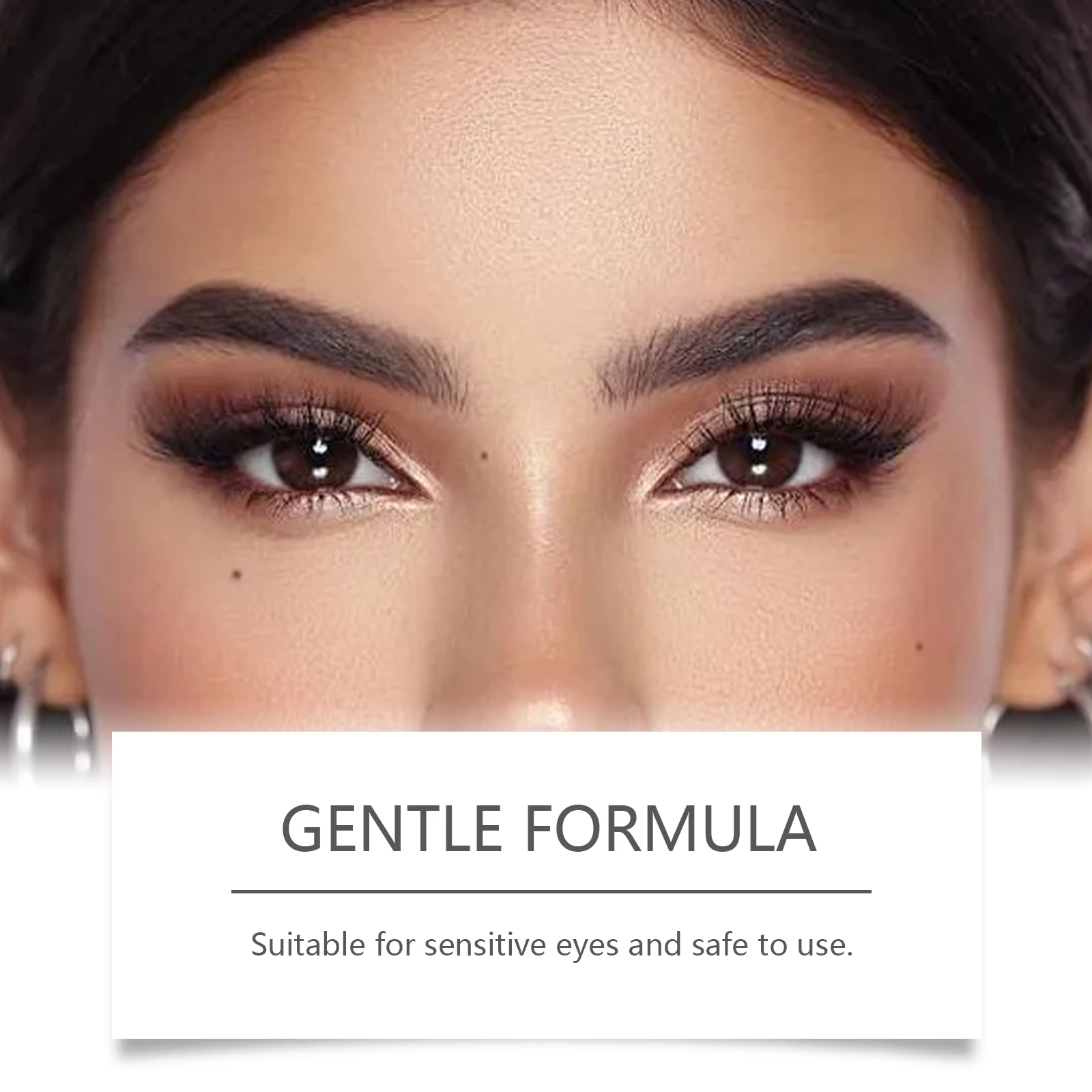 Máscara de pestañas alargadora negra, gruesa y rizada, de larga duración y sin manchas, suave, adecuada para ojos sensibles, elimina el maquillaje fácilmente