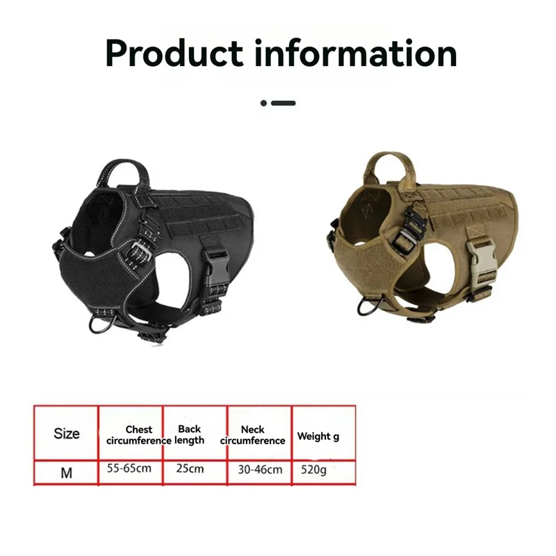 

B93B-Large Dog Strap German Shepherd Malinua Dog Training Vest Medium-Sized Dog Strap Dog Parts