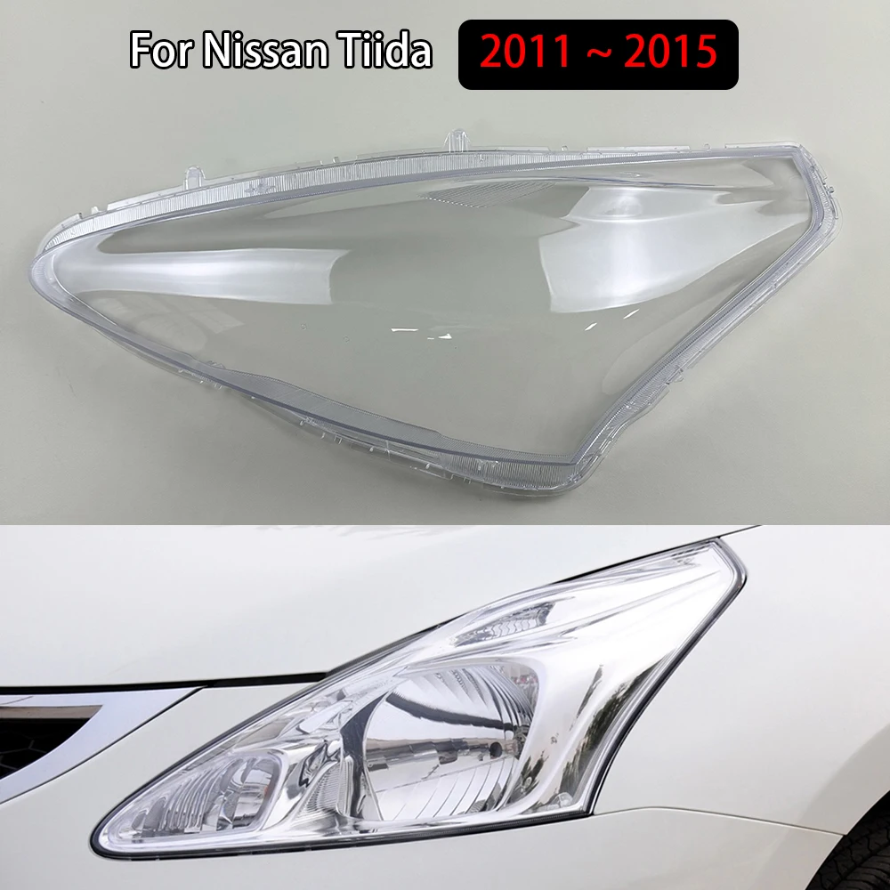 For Nissan Tiida 2011 2012 2013 2014 2015 Headlight Cover Headlamp Shell Headhights Lens Lampshade Transparent Plexiglass