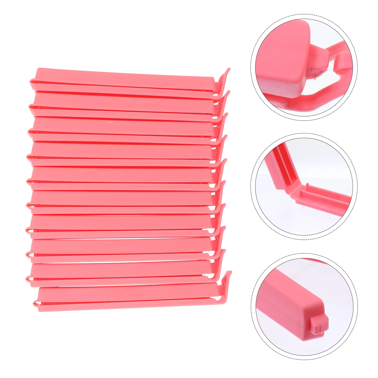 

20pcs Pink Resin Hair Curlers Perm Rods Styling Rollers for Hairdressing Lightweight Portable Safe Durable Friendly No Heat