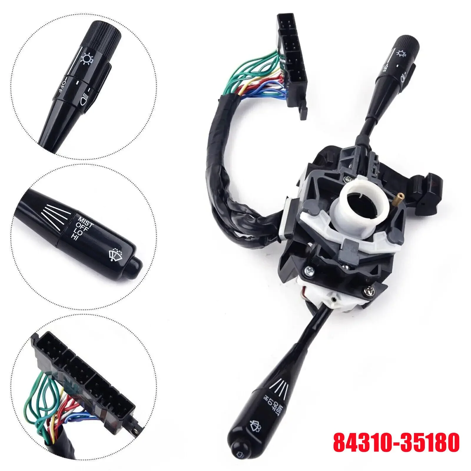 84310-35180 For Toyota 4Runner Pickup 1984-1989 Hilux YH 50 52 55 57/6 Car LHD Headlight Turn Signal Steering Wheel Switch Auto