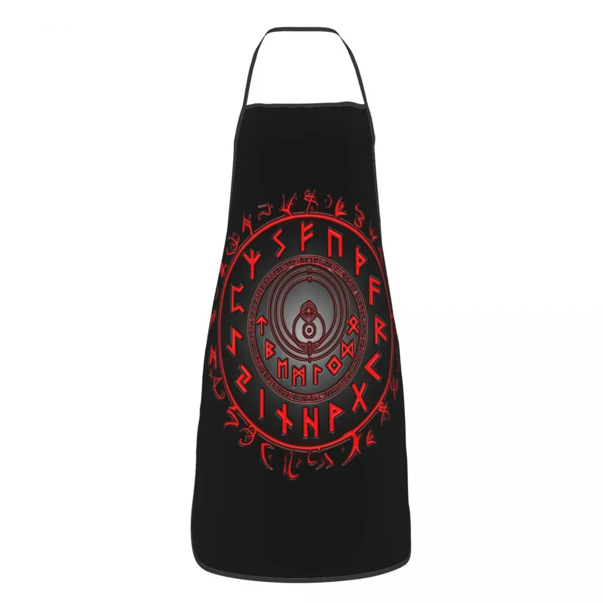 Unisex Odin Vikings Futhark Runic Astrology Bib Apron Adult Women Men Chef Tablier Cuisine for Kitchen Cooking Gardening