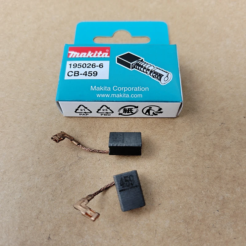 Makita CB-459 Carbon Brushes 195026-6 2PCS Replacement Motor Brush for Electric Power Tools