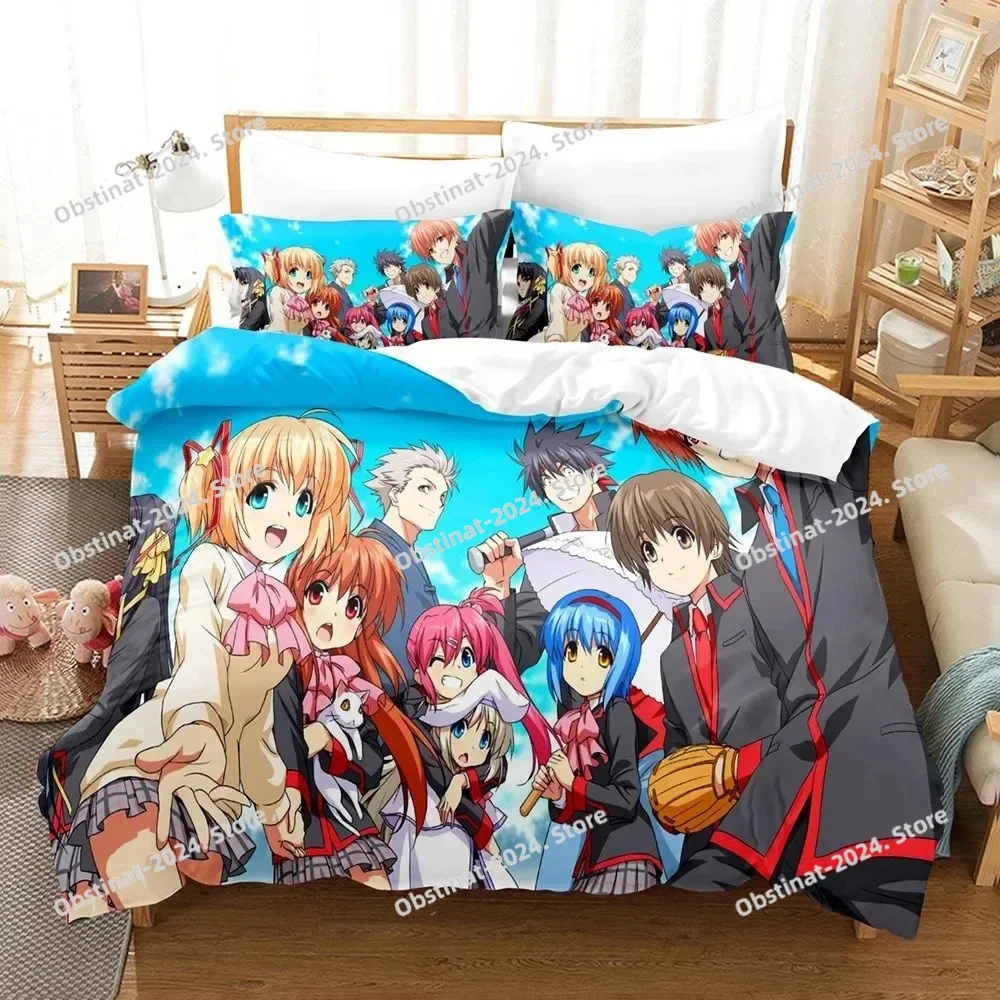 

Little Busters! Bedding Set Duvet Cover Pillowcases Twin Full Queen King Boy Girl Kids Bed Linen 3D Anime Duvet Cover Sets