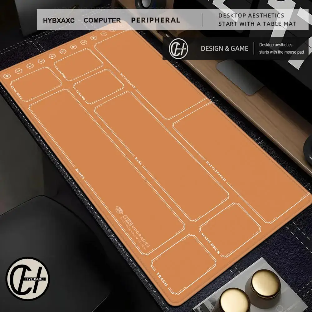 Riftbound Playmat with Zones 24x14 playmat Fantasy-themed play mat Duel pads Beginner Card Battles Commander Gaming HD Deskpad