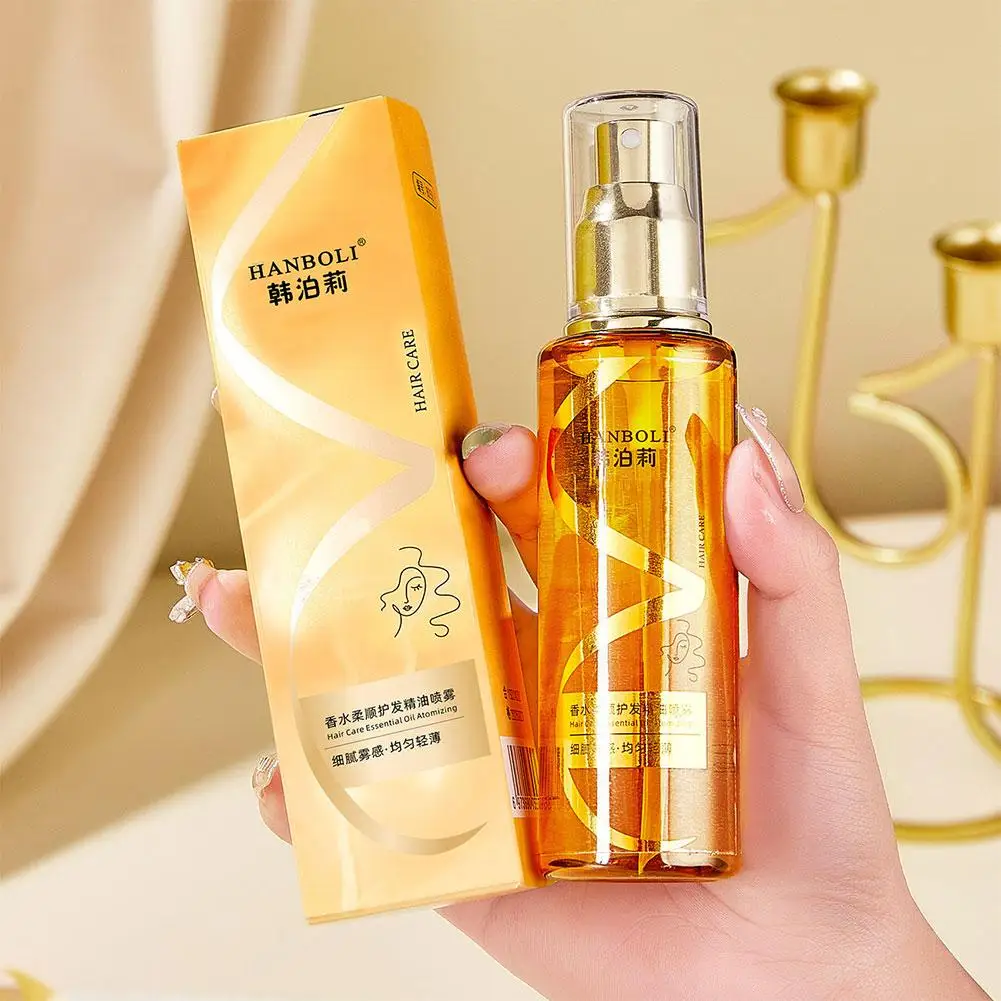 Hair Essential Oil Spray Long-lasting Light And Soft Essential Oil Spray Oil Spray For Dry And Frizzy Hair Leave-in Hair Care