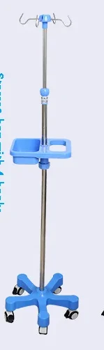 

Hospital Furniture Infusion Stand IV Pole Medical Height Adjustable Drip