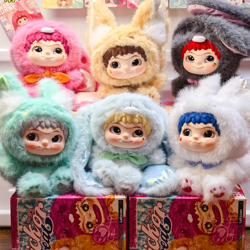 

Wakuku Fox & Bunny Trickor Treat Sereis Blind Box Wakuku V2 Plush Doll Mystery Box Fox Bunny Anime Doll Suprise Bag Keychain Toy