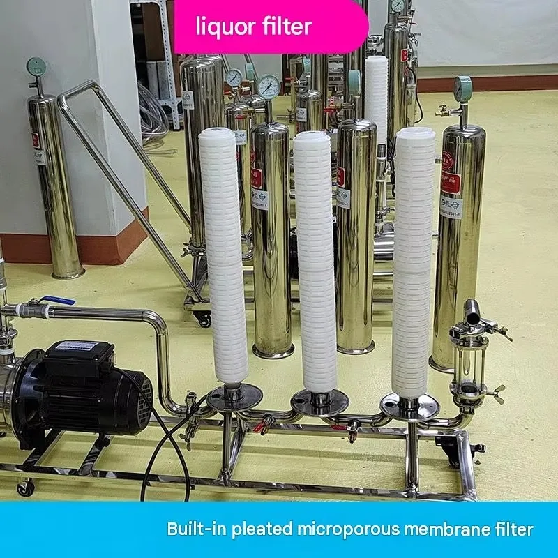 Water Treatment Filtration Machine With Self Cleaning Stainless Steel Filter for Beverage Factory