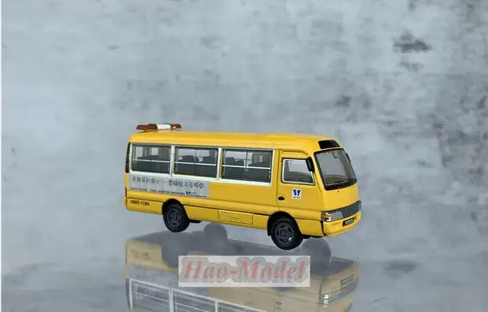 Tiny 1/64 For Toyota Coaster 160 Car Model Alloy Diecast Simulation Toys Boys Birthday Gifts Hobby Display Collection Yellow