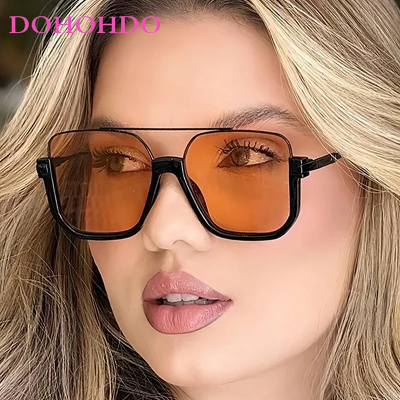 

Luxury Classic Big Frame Pilot Sunglasses Women Men Brand Designer Eyeglasses Outdoor Fishing Driving Shades Male UV400 Lunette