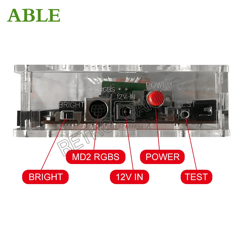 Supergun JAMMA CBOX dönüştürücü anakart SNK DB15 & USB Gamepad için 3.0 MD2 RGBS YCRCB AV çıkışı PCB Arcade için Jamma oyun kurulu